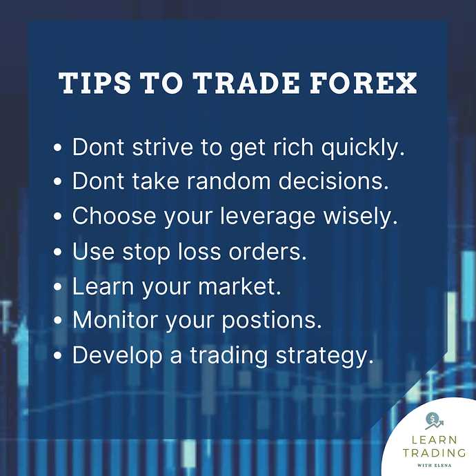 Advice on forex trading