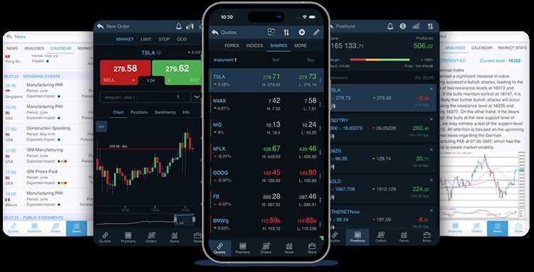 Aproveite as funcionalidades avançadas do nosso aplicativo de demonstração forex