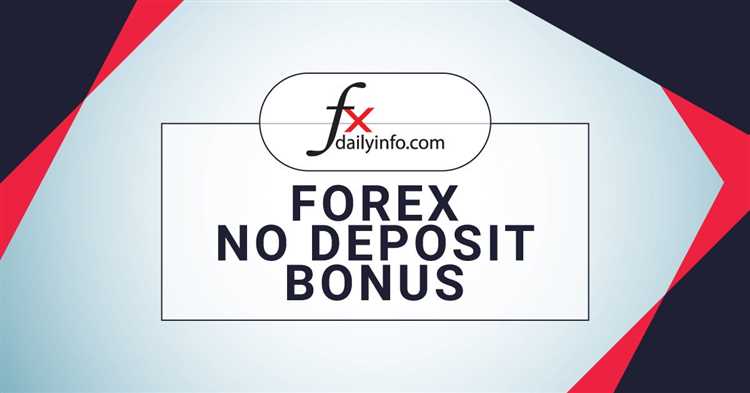 No deposit bonus trading forex